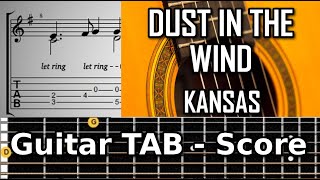 Dust In The Wind - Kansas - Guitar Solo TAB tutorial - Easy