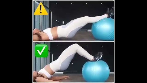 Flexão/Extensão de joelhos na bola suíça