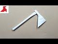 DIY 🪓 - How to make an AXE from a4 paper