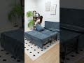 アームレスで広々！2人用折りたたみソファベッド🛋️✨ #tiaro #ティアロ #home #sofa #折りたたみソファ #ソファベッド #2人掛けソファ #shorts
