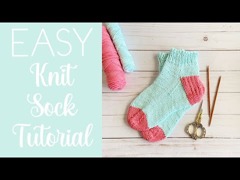 How to knit socks for beginners - easy step by step tutorial [+video]