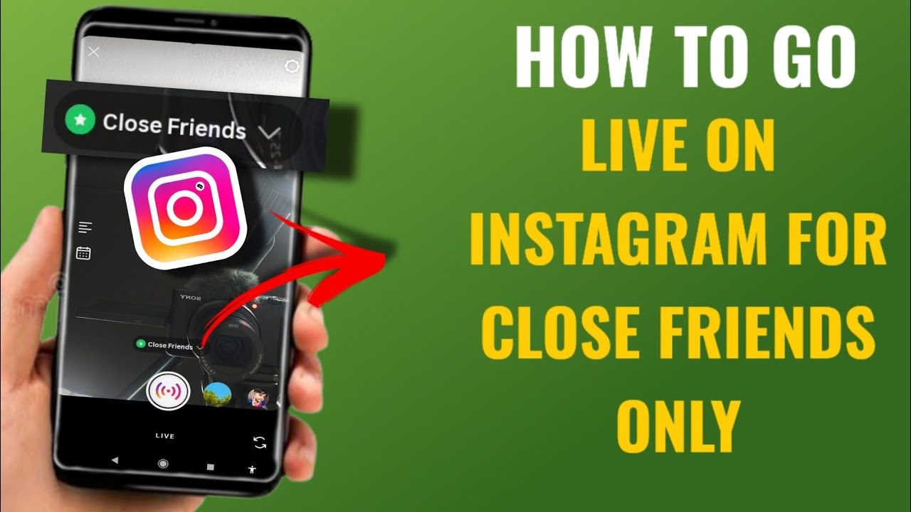 How to Go Live on Instagram for Close Friends Only | English - YouTube