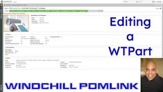 PTC Windchill PDMLink - Editing a WTPart screenshot 4