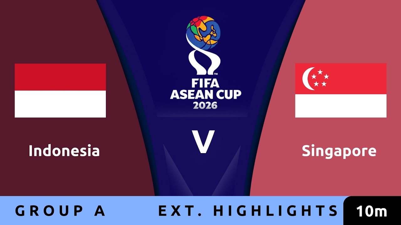 Indonesia v Singapore: FIFA ASEAN Cup 2026 Highlights Group A