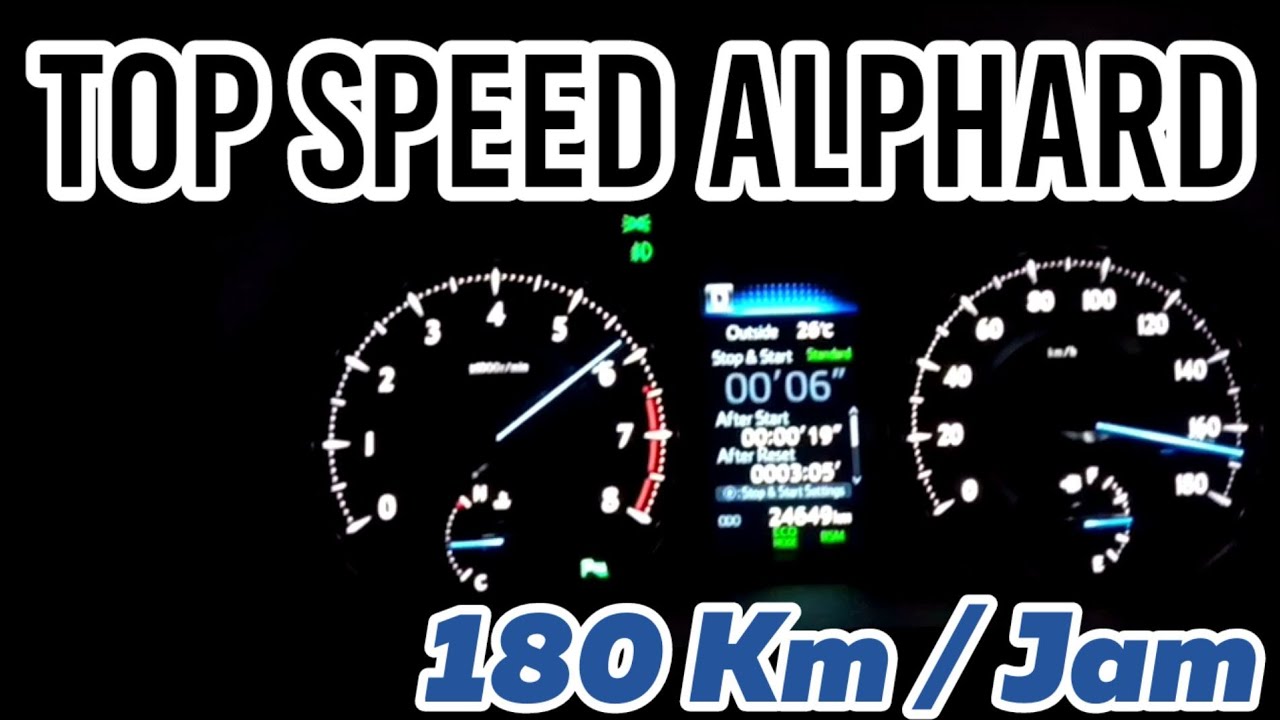 #toyotaalphard #topspeed TOP SPEED TOYOTA ALPHARD - YouTube