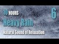 Heavy Rain Sounds ▶6 | White noise | RELAXATION | Black Screen | Dark Screen | Rain Sounds