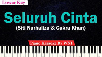 Seluruh Cinta Karaoke Piano (LOWER KEY) - Siti Nurhaliza & Cakra Khan