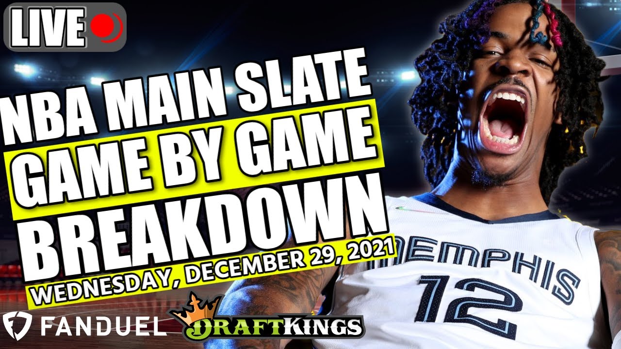 NBA DFS Picks Tonight 12/29/2021 Fanduel DraftKings PrizePicks