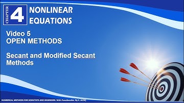 CHP4V5 Secant and Modified Secant Method