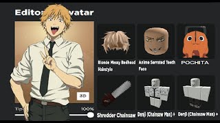 How to be Denji avatar from Chainsaw man in roblox 