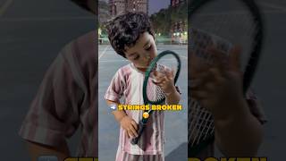2-Year-Old’s Funniest Tennis Reaction Ever 😂🎾 #Shorts