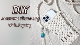 DIY/Macarame Phone Bag/Macrame Keyring/Crossbody Bag Women