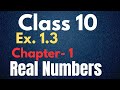 NCERT Class 10 Maths: Ex 1.3 Real Numbers Made Easy (Hindi)