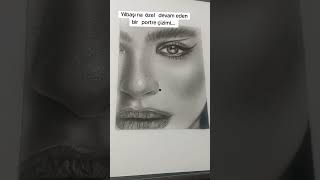 En Basit Karakalem Portre Çizimi Çizimler