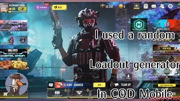 I used a random loadout generator in COD Mobile