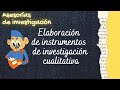 Elaboración de instrumentos de investigación cualitativa