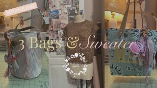 I Finished 3 Bags & a Sweater Body! | A Productive Sewing & Knitting Week