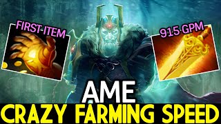 AME [Wraith King] Crazy Farming Speed with Midas + Radiance Dota 2