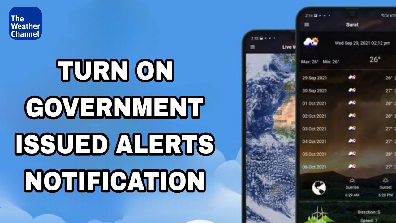 How To Turn On Government Issued Alerts Notification On The Weather ...