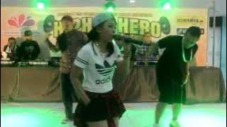Lady Gan at Ponorogo, East Java (HIP HOP HERO)