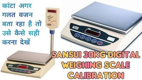 Sansui ssp series 30kg electronic weighing scale setting and calibration