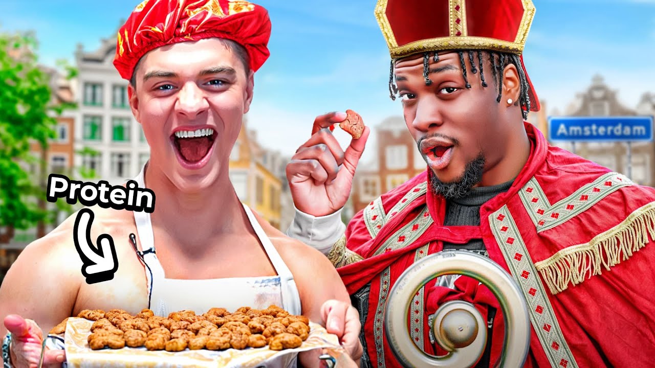 Zelfgemaakte eiwitrijke pepernoten uitdelen op straat! (Amsterdam)