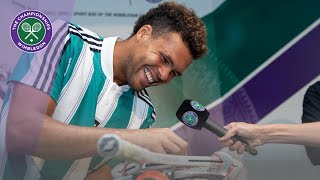 Jo-Wilfried Tsonga Babolat Racket Stringing Challenge | Wimbledon 2019 Profile