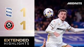 Birmingham City 1-1 Sheffield United Extended Efl Championship Highlights