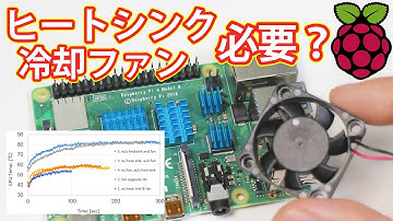 【検証】ラズベリーパイ4Bにヒートシンク, 冷却ファンは必要か? 効果は? CPU温度は? Raspberry Pi 4B, CPUクーラー】