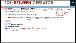 SQL_ IN, BETWEEN, LIKE Operators & WILDCARD Characters _ DBMS Lecture-12 _Hindi.