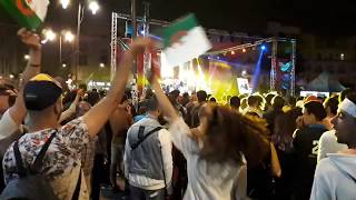 #maroc_algerie #khawa_khawa هكذا احتفل الشعب المغربي مع شقيقه الجزائري بفوزه بكأس أفريقيا‎