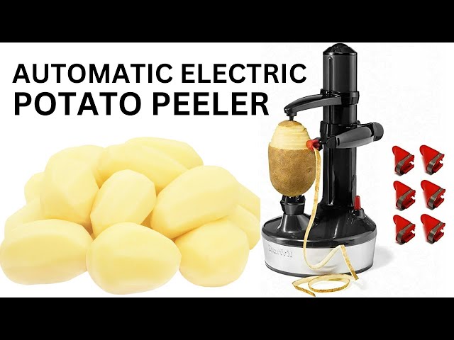 Electric Automatic Potato Peeler Machine Fruit Apple Vegetables Peeling  Tool US