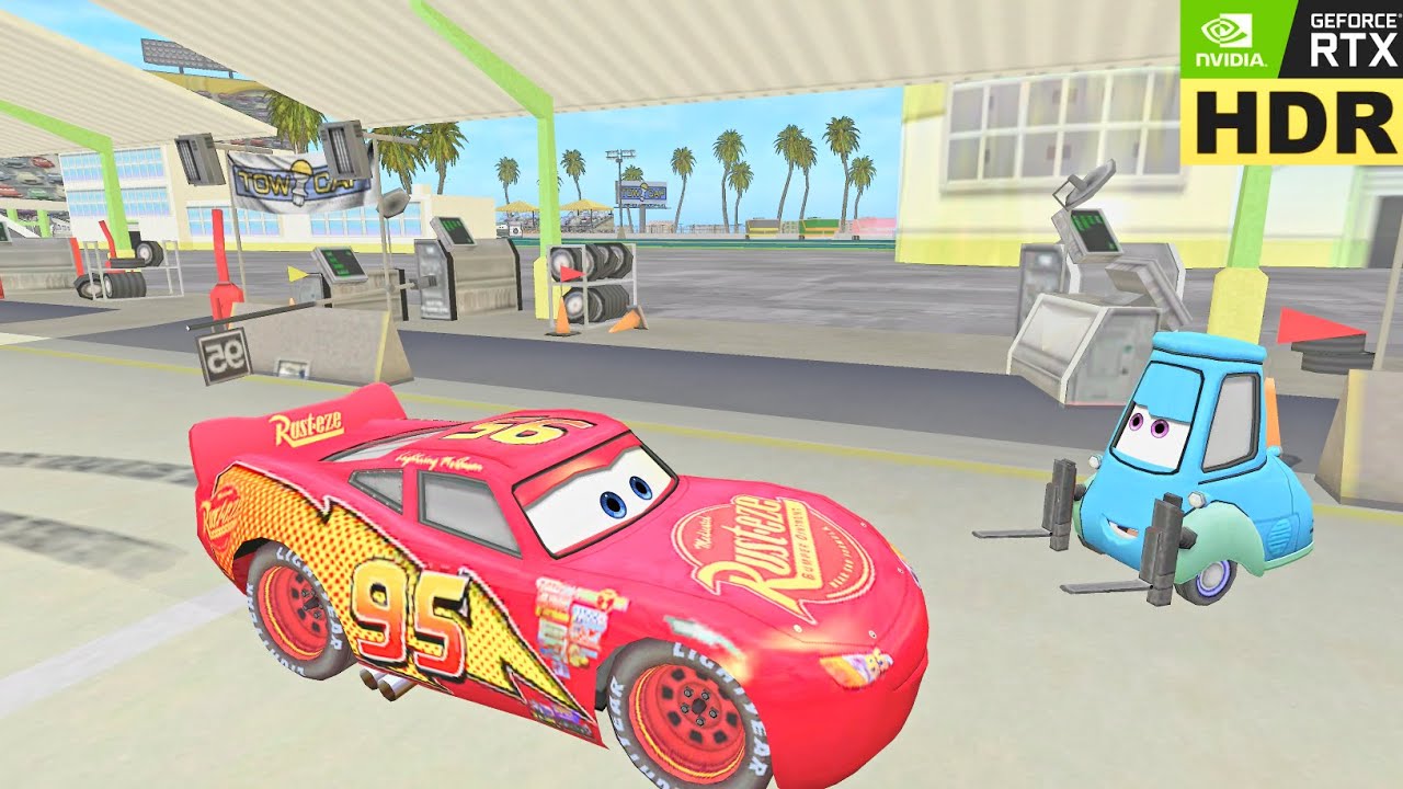 [HDR] Disney Pixar Тачки (ПК 4K) Гоночная трасса Palm Mile