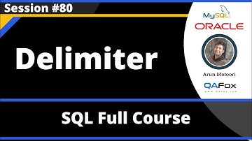 SQL - Part 80 - Delimiter