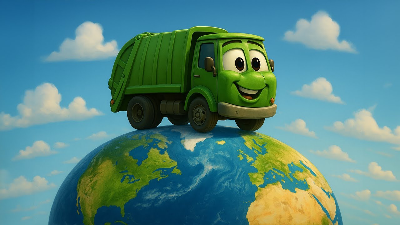 Kukásautó dal 🚛♻️🗑️ | Vidám gyerekdalok