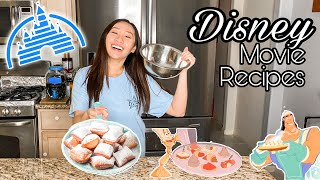 Testing DISNEY MOVIE Recipes // Kronk’s Spinach Puffs, The Grey Stuff, Tiana's Beignets!