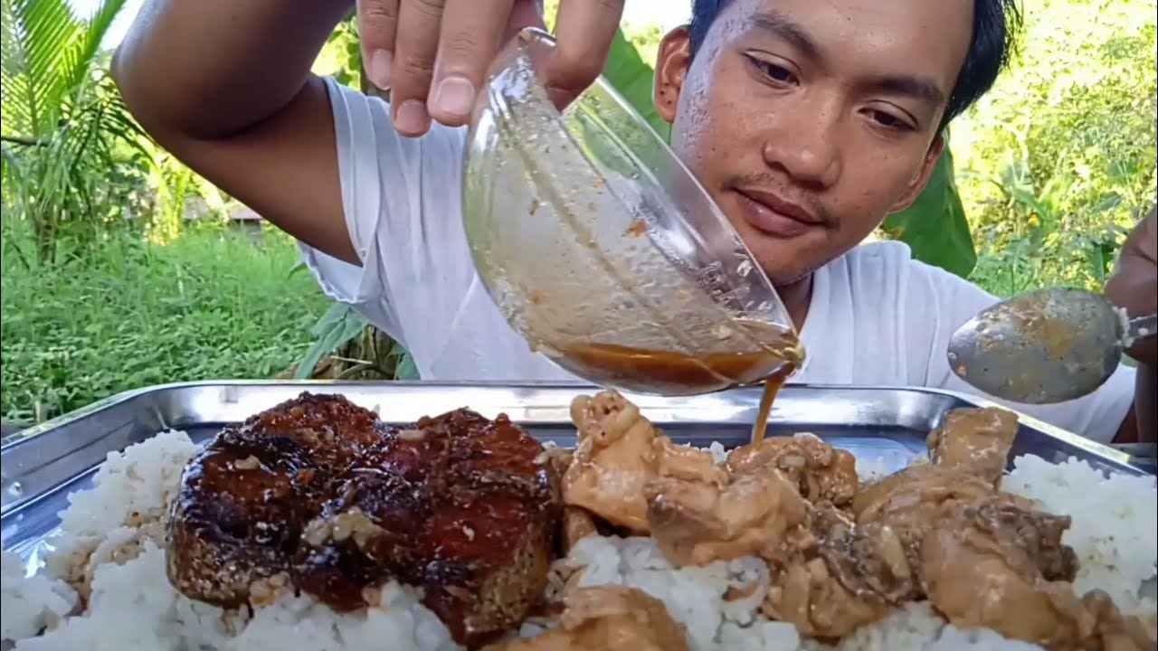 Napasarap na Adobong manok na may catsup | Gulyasan luto sa catsup | kanin at kape | Mel Lapnoy