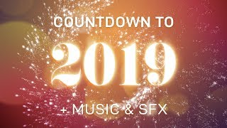 New Year Countdown 2019 1 Minute With Music And Sfx
