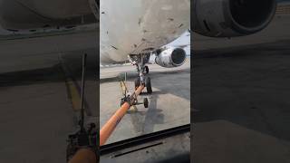 Airport Pushback Man at Work Aircraft Pushback Like a Pro | Pushback Man Controls Jet