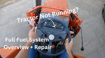 How to Fix a Tractor with a Stalling Engine - Fuel Pump and Filter Replacement