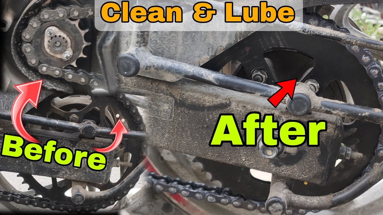 Bike Chain Clean And Lube Easy tutorial in Hindi Dominar chain clean