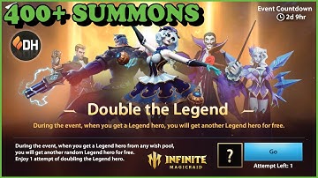400+ Summons for the Double Leggo Event! || Infinite MagicRaid