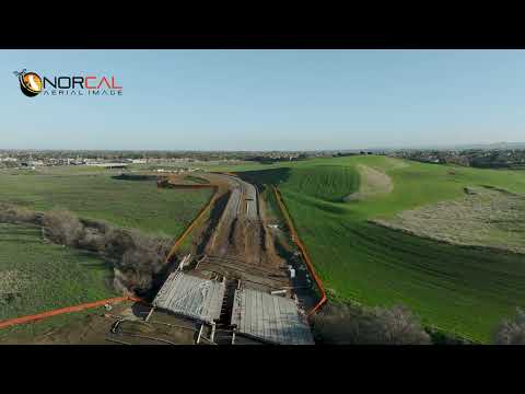 4k Drone Video Tour of the Sand Creek Road Extension in Brentwood, California