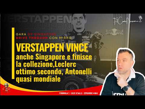 Video Singapore Verstappen vince Leclerc secondo, Antonelli quasi mondiale