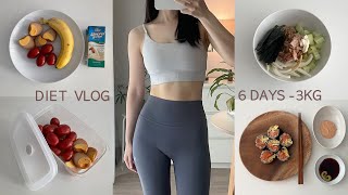 ENG) 일주일 다이어트 [맛있게 먹고 6일 -3kg 빼는 단기 다이어트 브이로그 diet vlog]