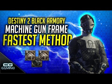 Video: Destiny 2 Machine Gun Frame Questschritte: Waffenkernpositionen, Black Armory Crates Und Powerful Enemies Erklärt