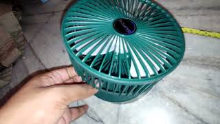 Review- 6 Inch Folding Portable Telescopic rechargeable table desk fan