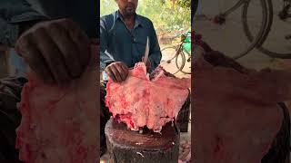 Cow's sirloin meat cutting skills #meatmarket #youtubeshorts #beef