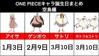 One Piece キャラ誕生日まとめ 空島編 Youtube