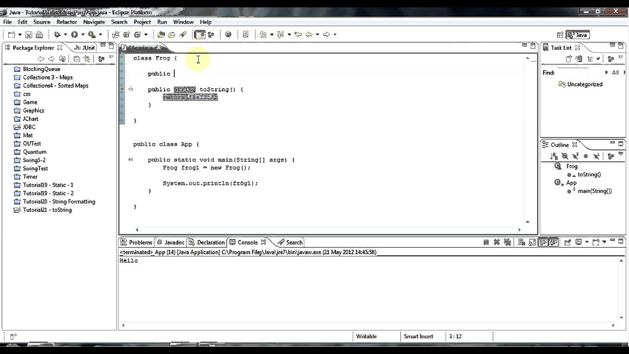 tostring คือ  Update 2022  Learn Java Tutorial for Beginners, Part 21: toString() and the Object class